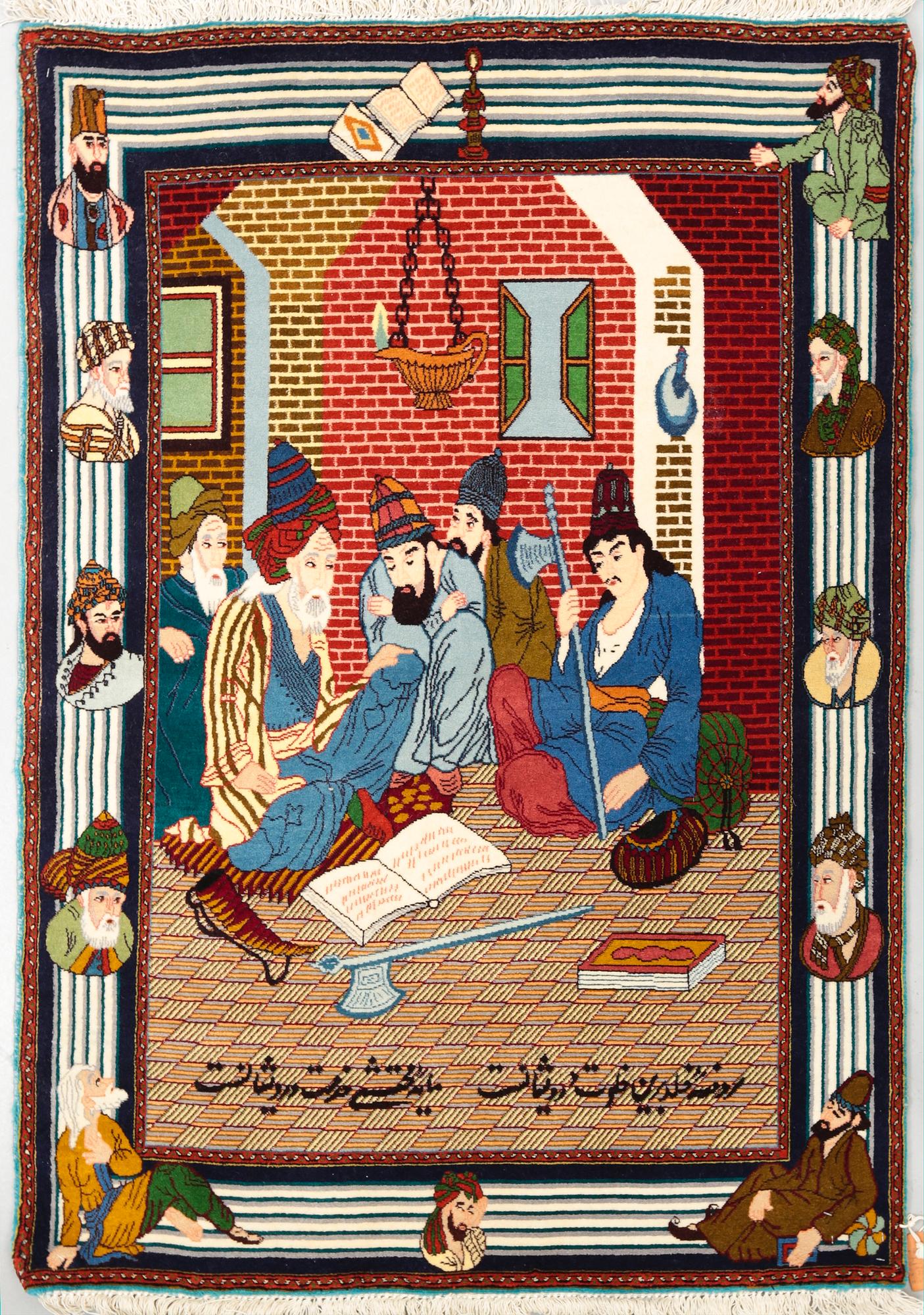 MATTA, Täbris, figural. Ca 140x98 cm.