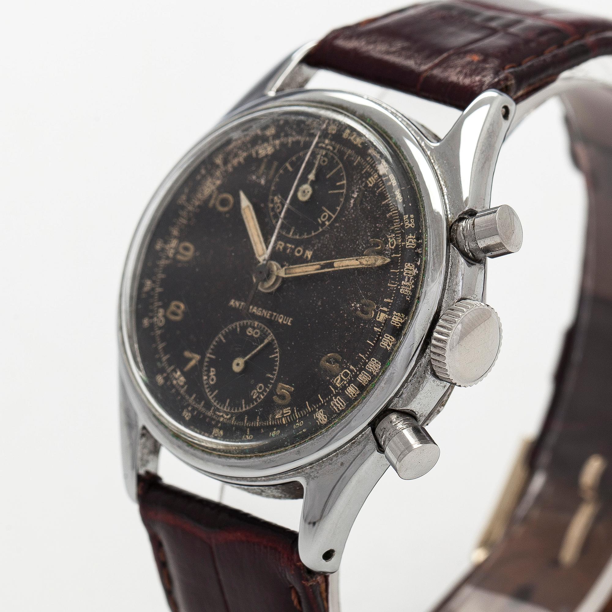 Lorton, chronograph, wristwatch, 36 mm.