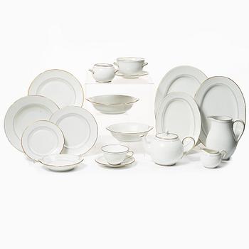 Louise Adelborg, mat- och kaffeservis, 73 delar, porslin,"Swedish Grace/Gracil", Rörstrand.