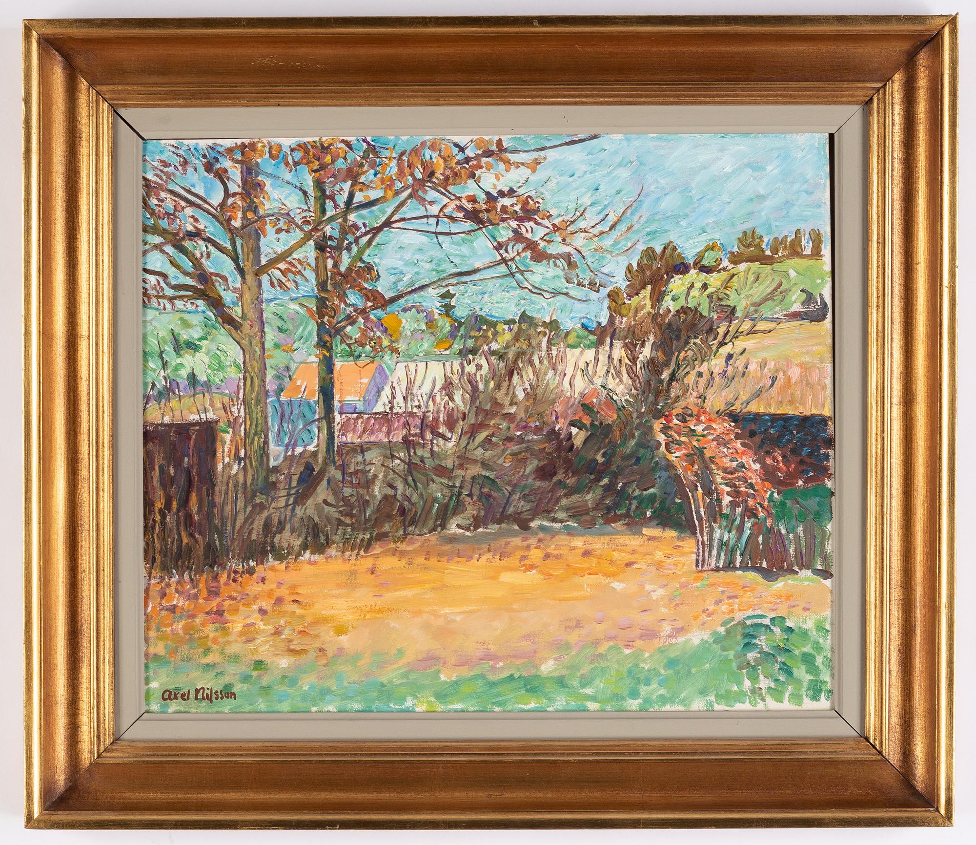 Axel Nilsson, oil on panel, signed.