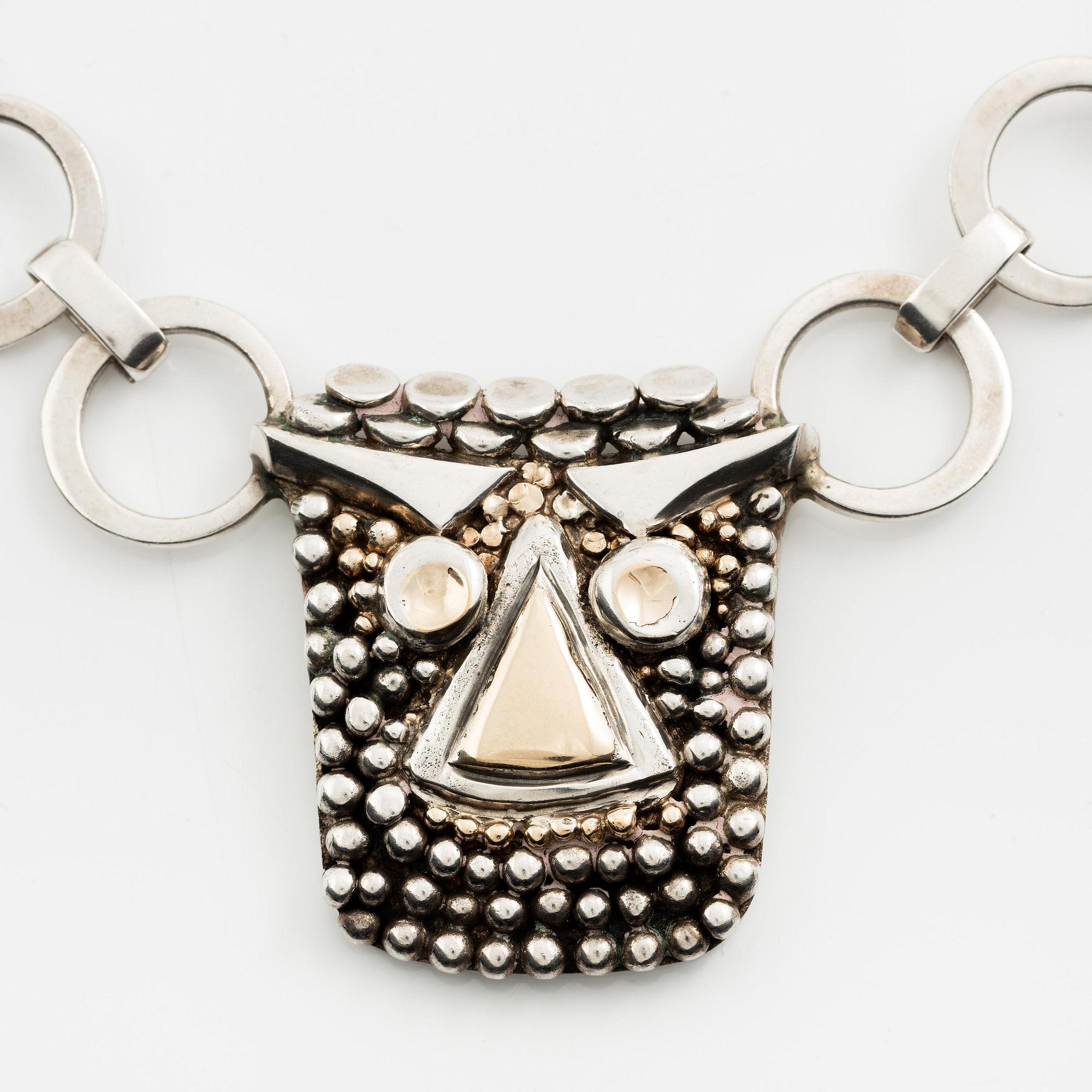 Sven-Erik Högberg, a necklace, sterling silver, Gothenburg 1961.
