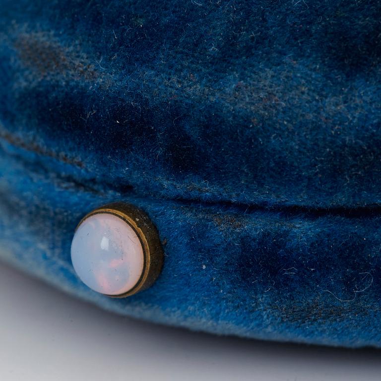 A BROOCH set with old-cut diamonds.