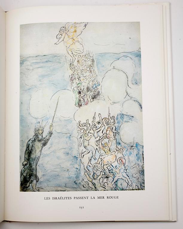 BÖCKER OM MARC CHAGALL, 2st, "Le Message biblique Marc Chagall" resp "Chagall Litographe", Mourlot, Sauret, 1972 o 1974.