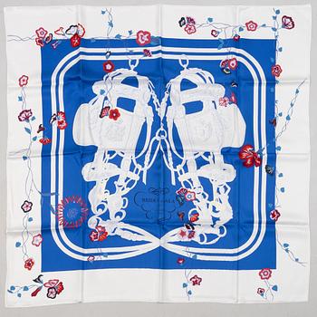Hermès, scarf, "Brides Fleuries".