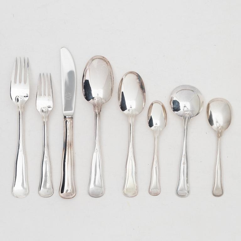 Besticksdelar, 24 st, silver, "Gammal dansk/Old Danish", bl a Cohr, Danmark.