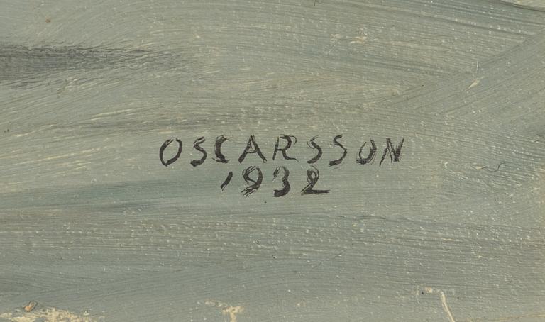 Bernhard Oscarsson, Motiv mot Skeppsholmen, vinter.