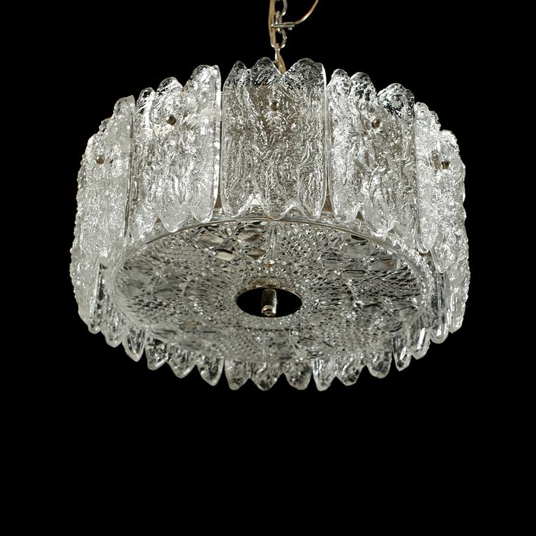 TAKLAMPA, glas, 1900-talets andra hälft.