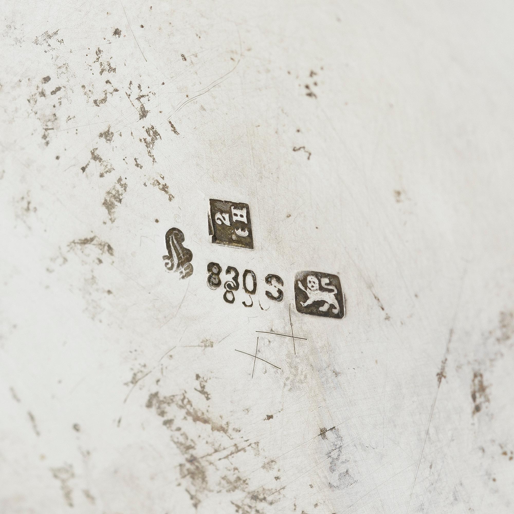 A lot of silver, 8 pieces, including with mark of KG Markströms, Uppsala 1897.