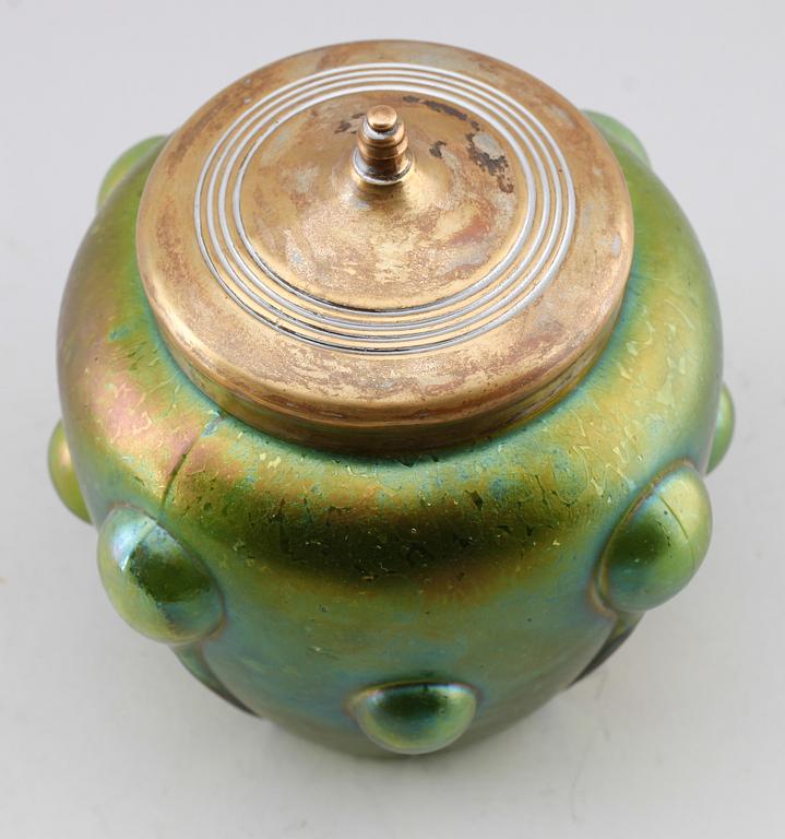 LOCKSKÅL, glas, omkring år 1900.