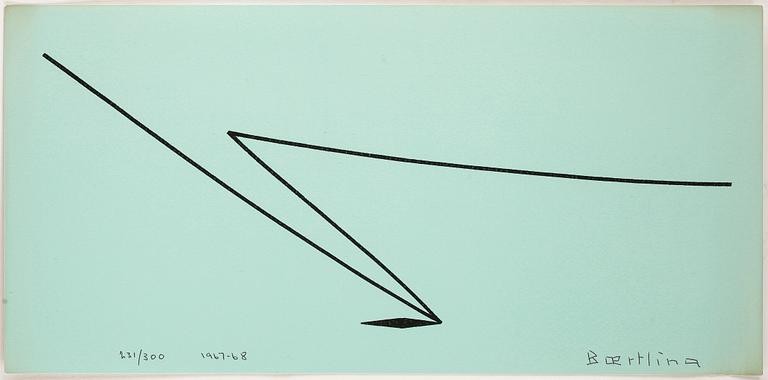 OLLE BAERTLING, färgserigrafi, 2st, 1967-68, signerade och numrerade 231/300.