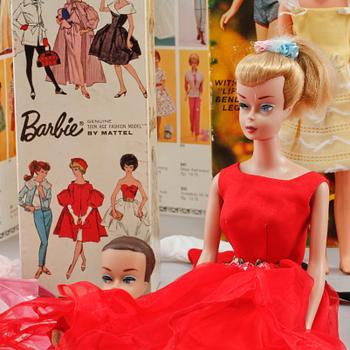 BARBIEDOCKOR, 5 st, Matell, 1950/60-tal.