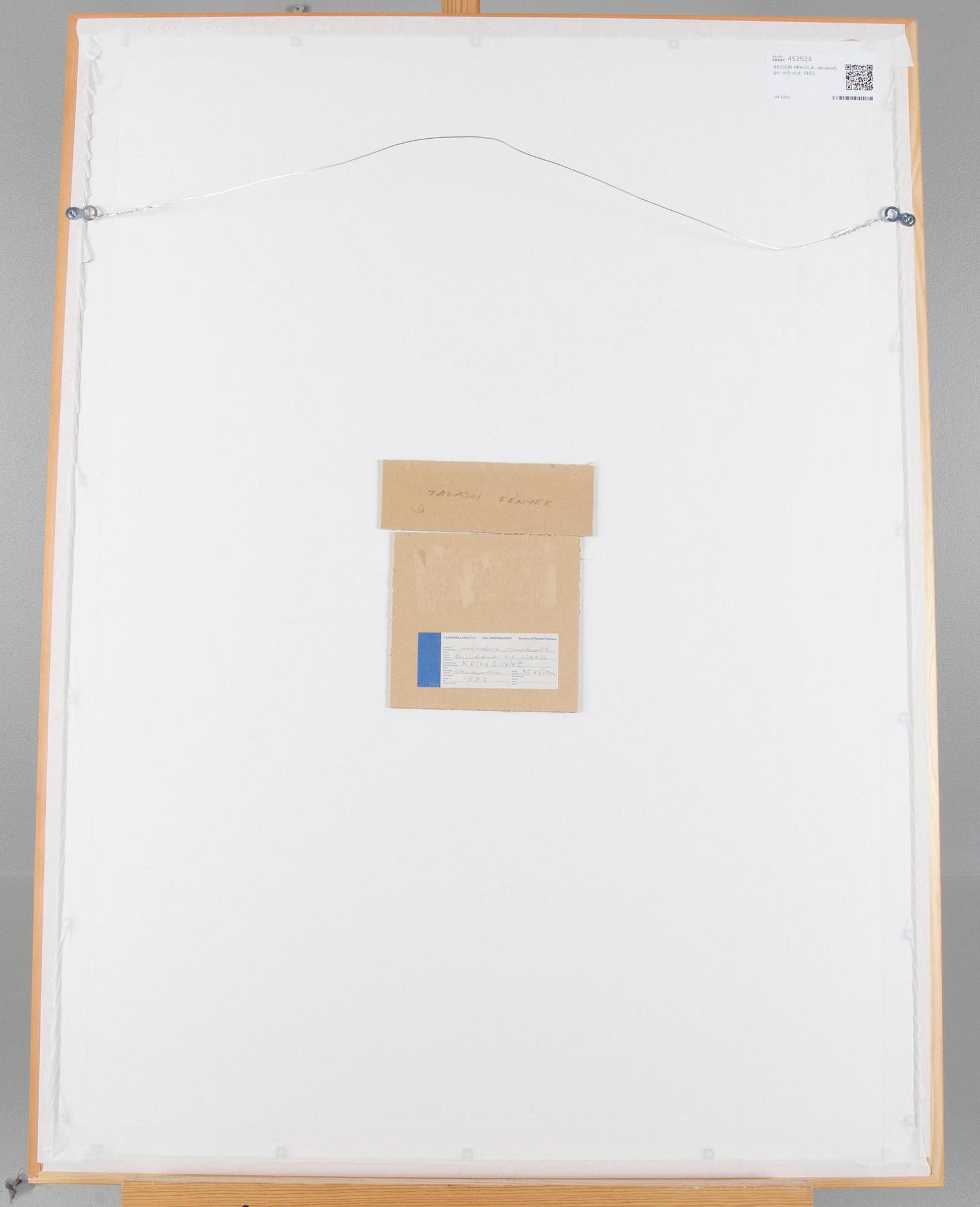 NANDOR MIKOLA, signerad och daterad 1983.