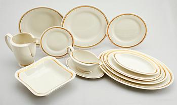 MATSERVIS, 58 delar, porslin, Hackefors, 1900-talets mitt.