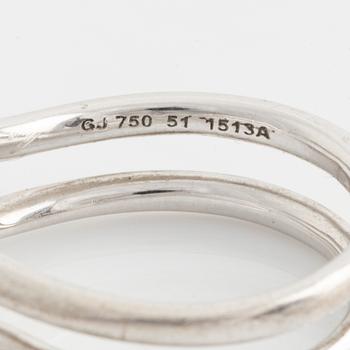 Georg Jensen, two rings, with brilliant-cut diamonds.