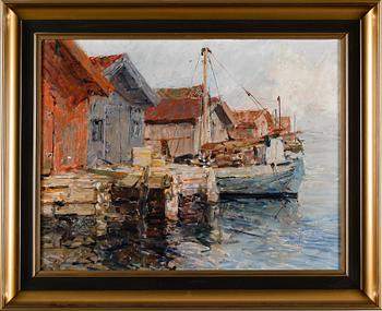 HUGO ÖFVERSTRÖM, olja på duk, signerad.