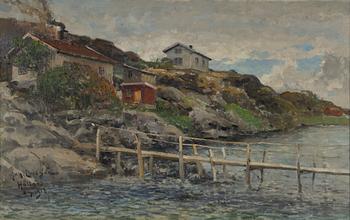 Johan Ericson, oil on canvas, signed and dated 1918.