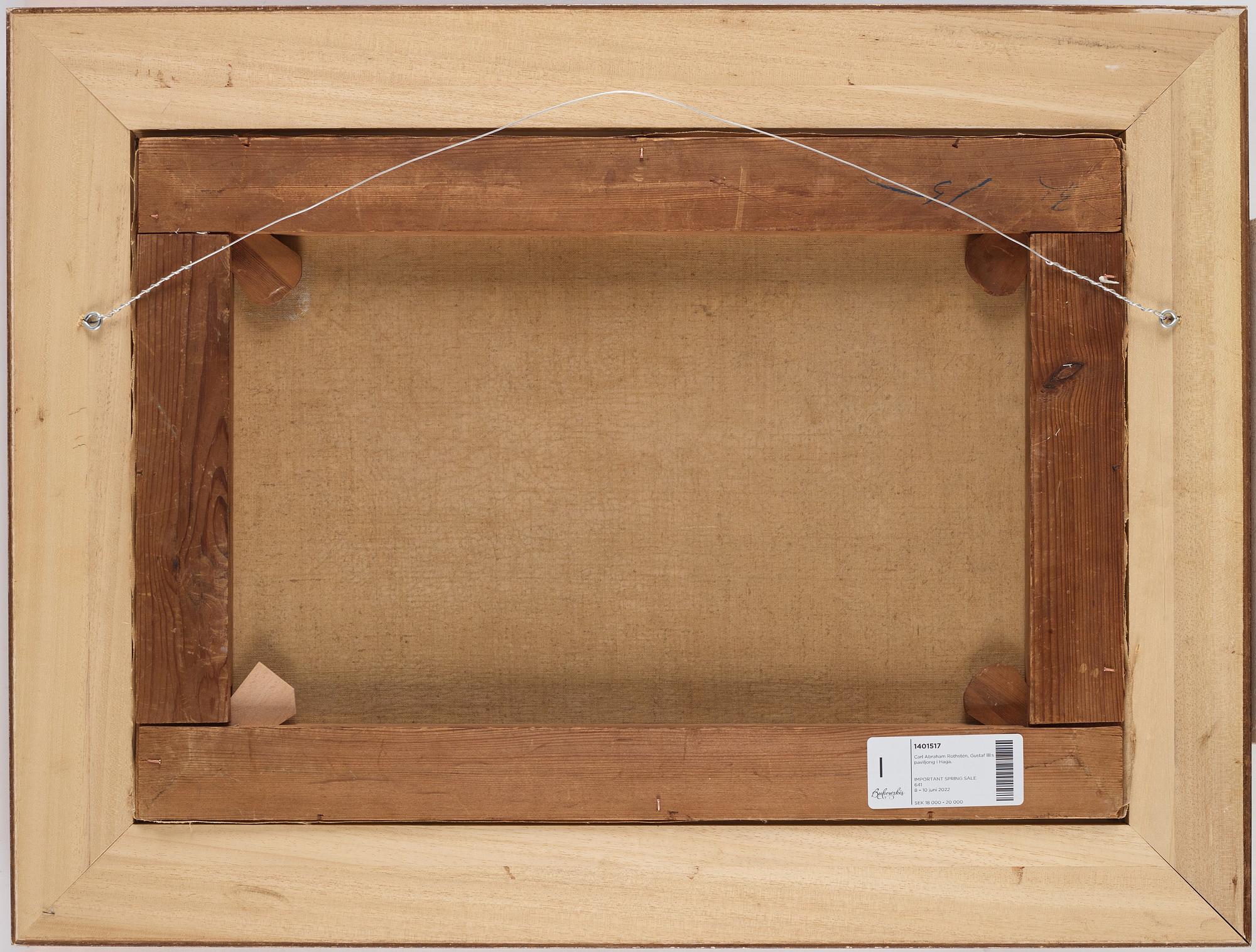 Carl Abraham Rothstén, Gustaf III:s paviljong i Haga.