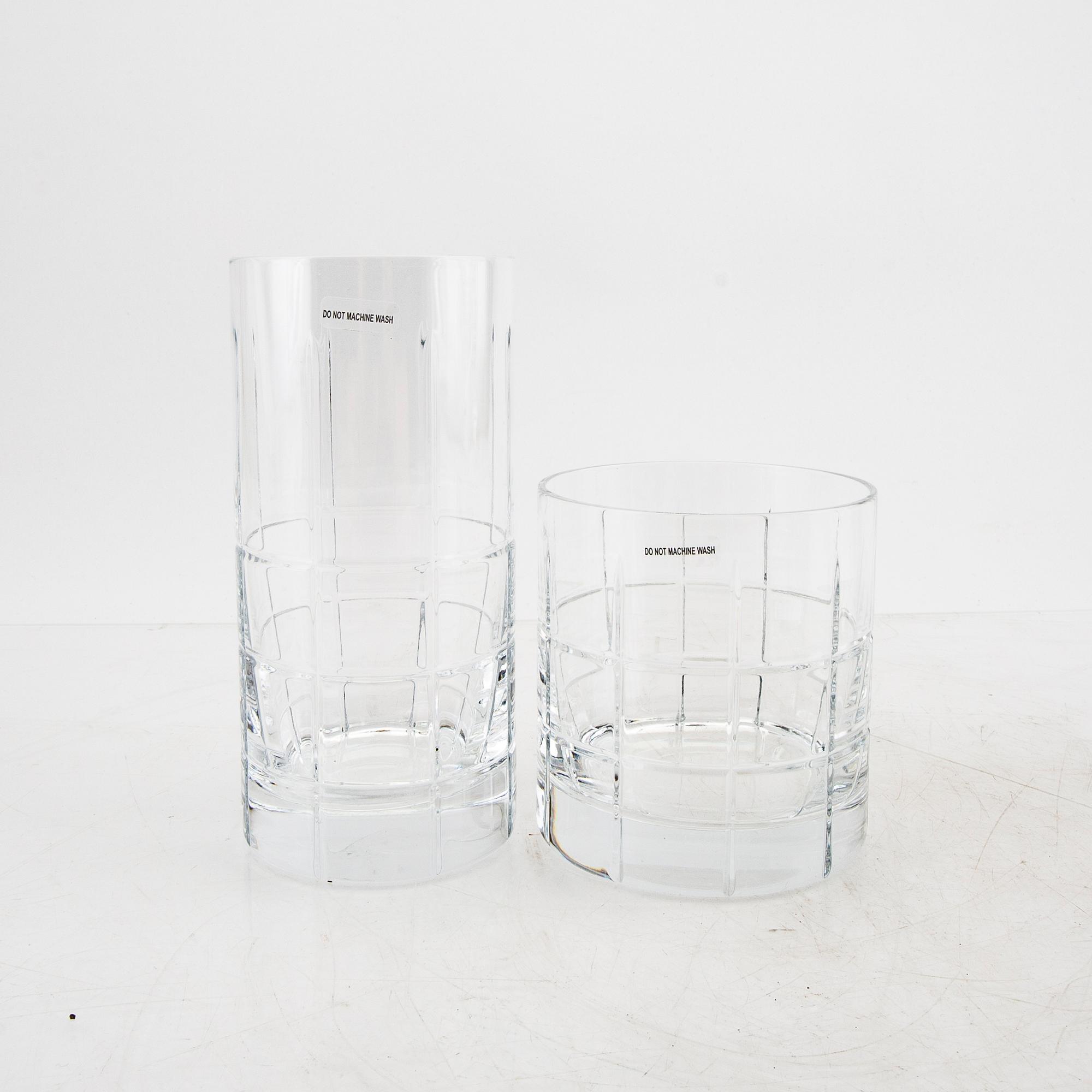 Jan Johansson, a 32 pcs glass service "Street" from Orrefors later part of the 20th century.