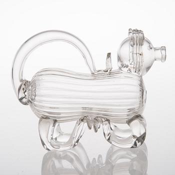 KARAFF, glas, Brännvinshund, 1900-tal.