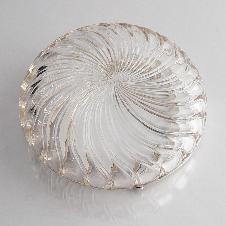 Fabergé, skål, silver och slipat glas, Ryssland, troligen omkring sekelskiftet 1900.