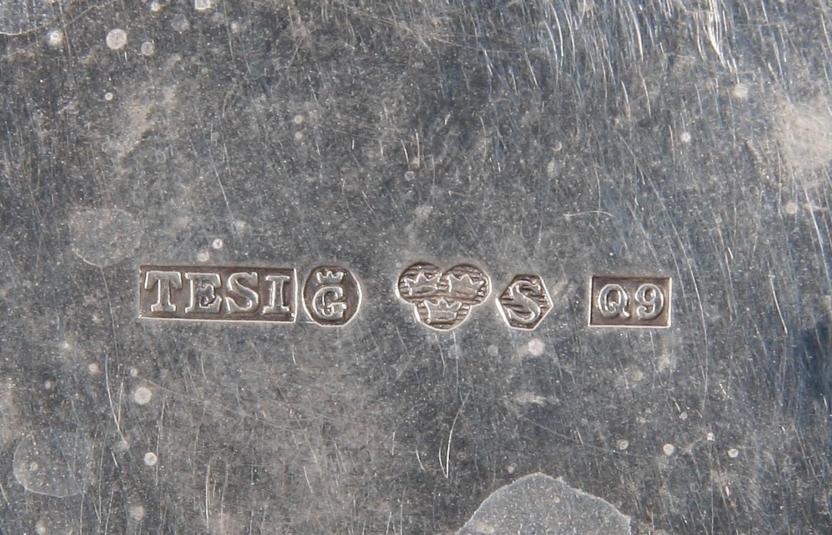 PARTI SILVER, 7 delar, mest Sverige, 1913-1966. 320 g silver.