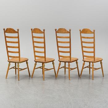 Four 20th century chairs by Nässjö Stolfabrik.