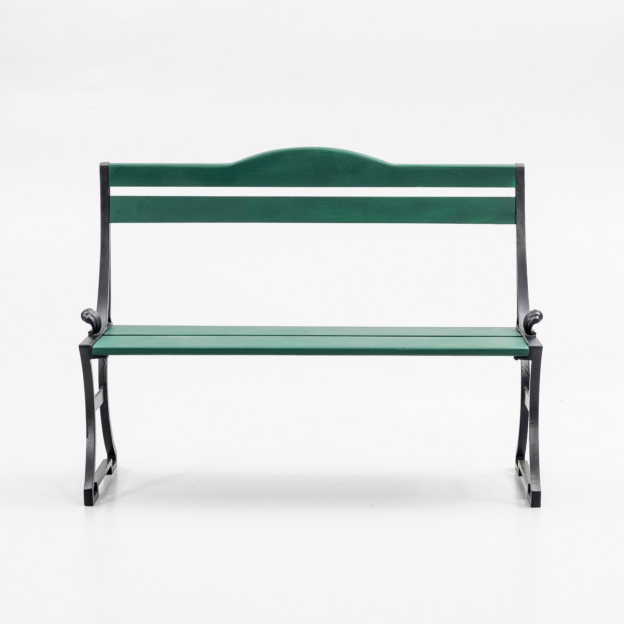 Folke Bensow, Garden sofa, "Sneckan", Byarums Bruk, late 20th century.