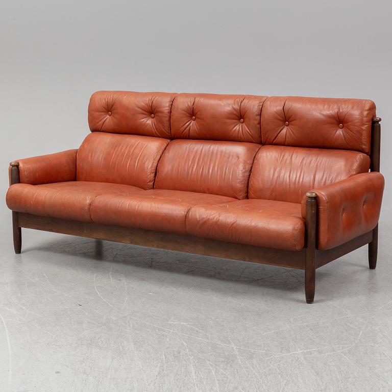 A 1960's/70's three-piece furniture suite.