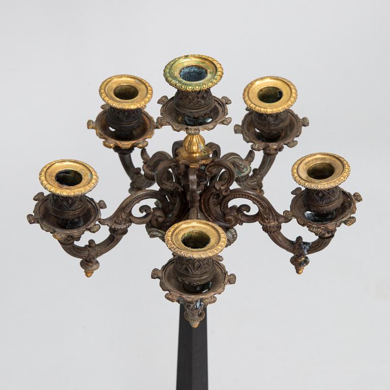 Candelabra, Empire style, second half of the 19th century, France.