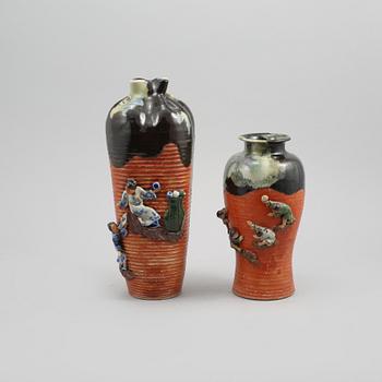 VASER, 2 st, lergods, Japan, 1900-tal.