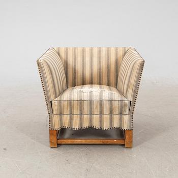 Fåtölj  Elias Barup, sannolikt "Den Spanska Möbeln", Gärsnäs 1920-30-tal.