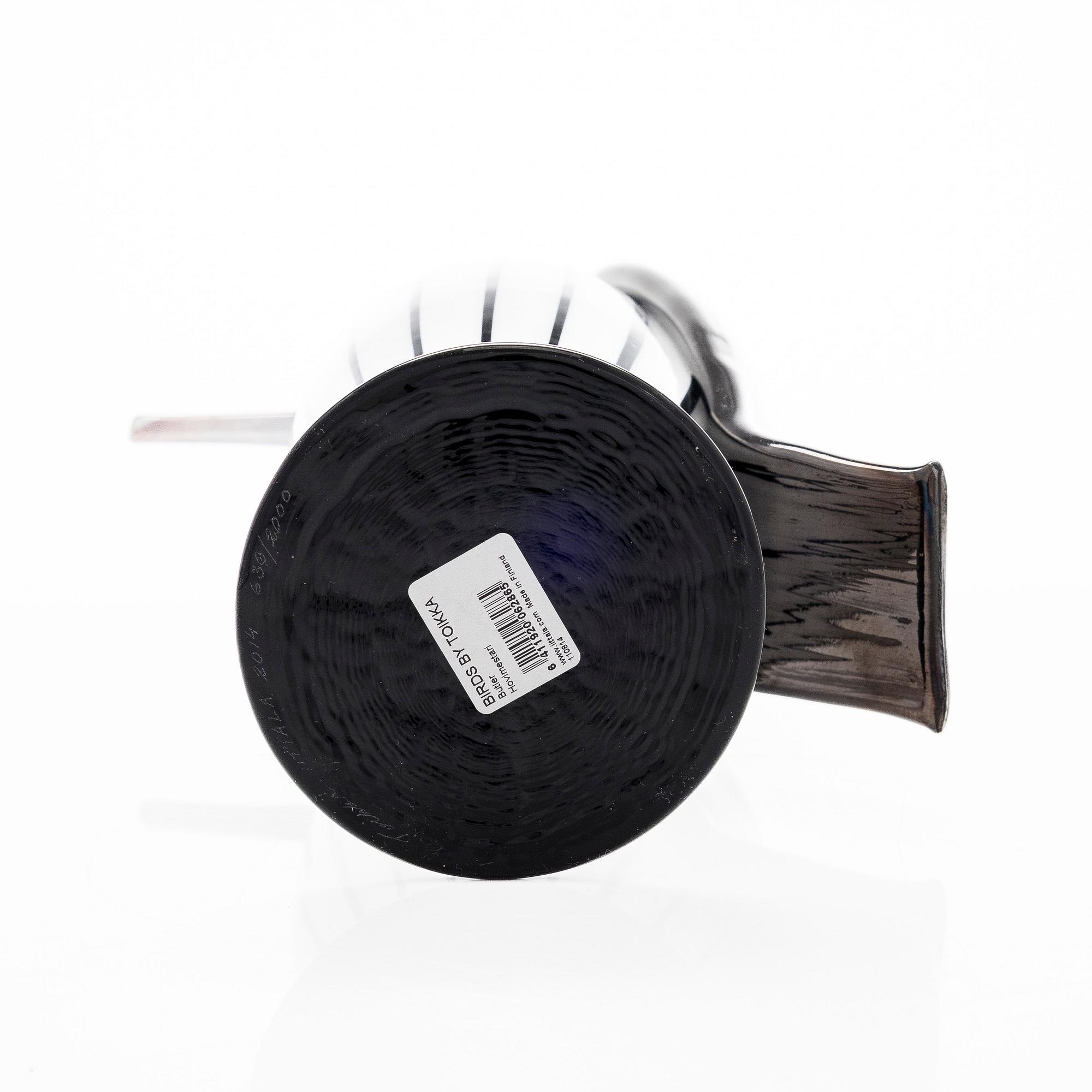 Oiva Toikka, A glass bird, "Butler", signed O. Toikka Iittala 2014 and numbered 630/2000.