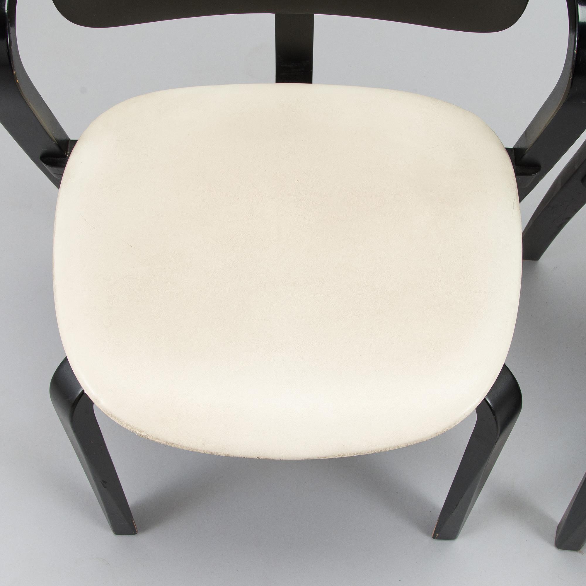 Ilmari Tapiovaara, a set of six 1960s 'Aslak' armchairs for Asko, Finland.
