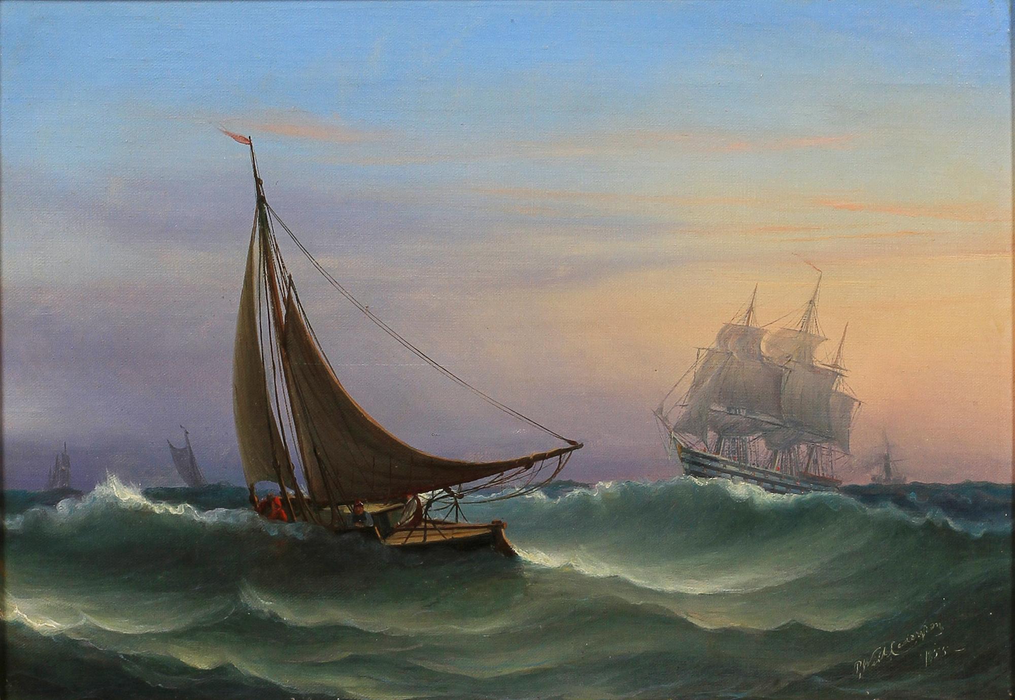 PER WILHELM CEDERGREN, olja på duk. Sign o dat 1855.