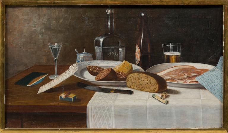 oil on canvas, signed and dated 1917.