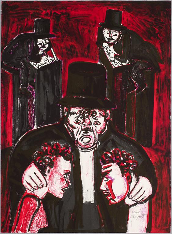 LENA CRONQVIST, färglitografi, signerad och numrerad 136/170.