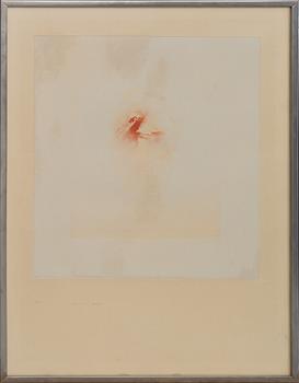 LOUIS LE BROCQUY, etching in colours signed and numbered.