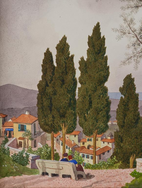 Oskar Bergman, View from Grasse.