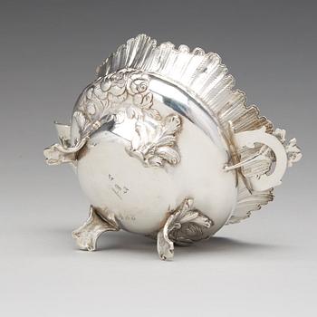 A Swedish Rococo silver bowl, mark of Pehr Zethelius, Stockholm 1770.
