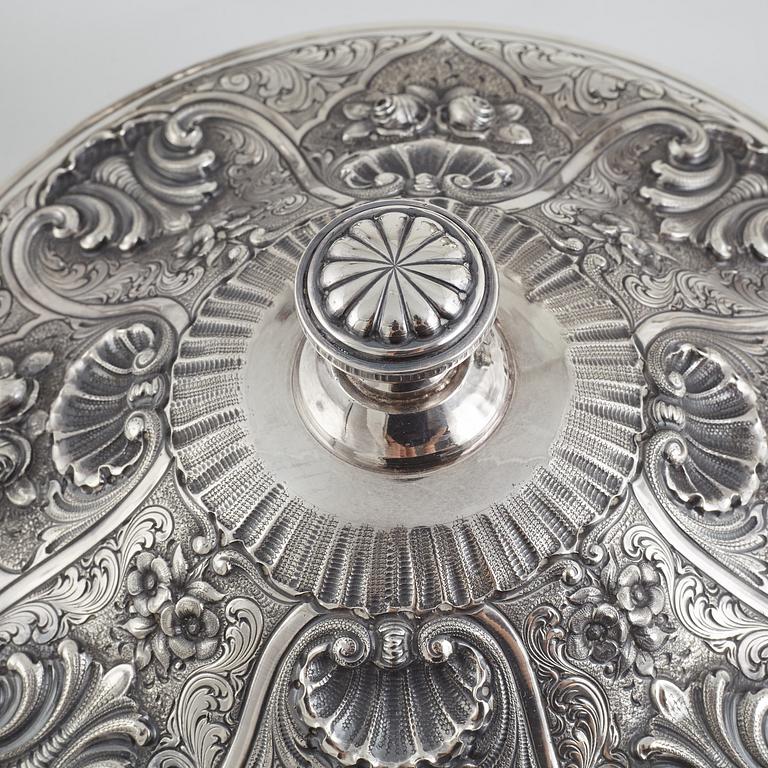 Kaffe- och teservis, 5 delar, sterling silver, 1900-tal, ATN, Bogota, Colombia.