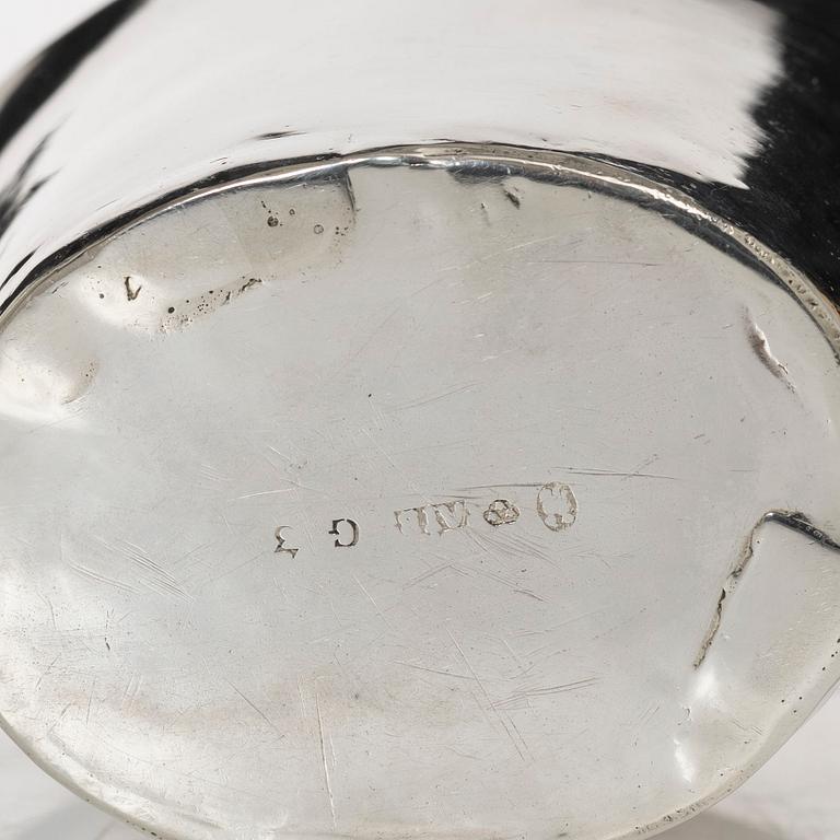 A Swedish silver creamer, marks of Andreas Isberg, Skänninge 1813.