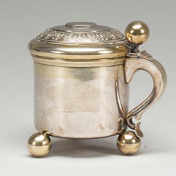 DRYCKESKANNA, silver barockstil GAB, vikt 418 g.