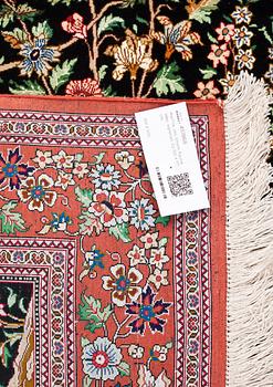 MATTA, old, Ghom, figural, silke, signerad. Ca 155 X 98 cm.