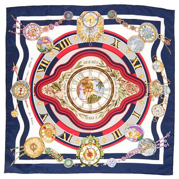 783. HERMÈS, a silk scarf, "Parmis les Fleures".