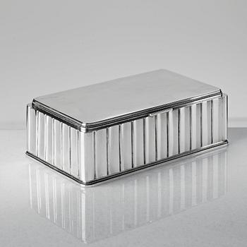 96. Atelier Borgila, a sterling silver box, Stockholm 1955.