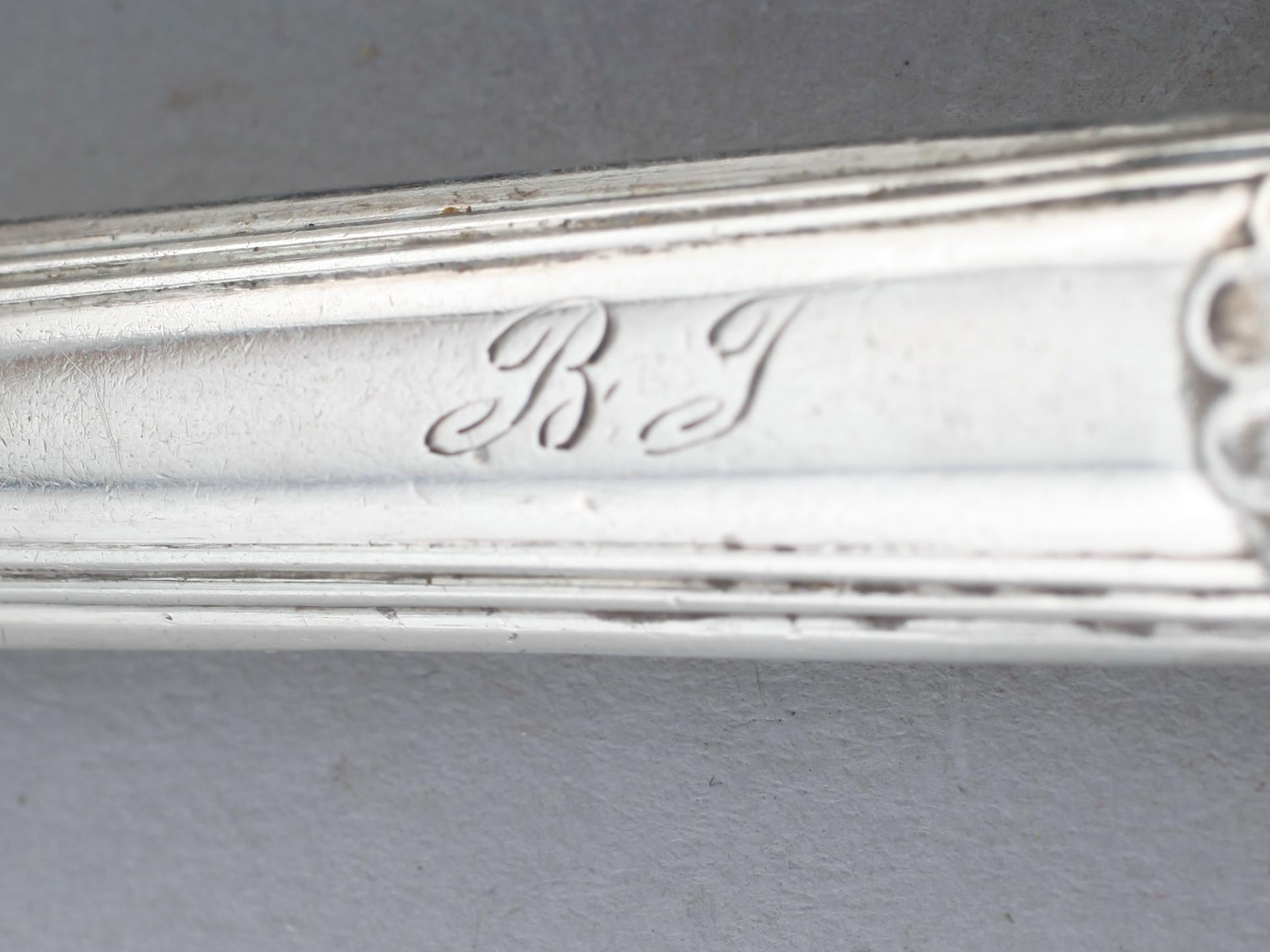 FRUKTKNIVAR, 6 st, silver, Carl Tengstedt, Göteborg 1845. Vikt ca 128 g.