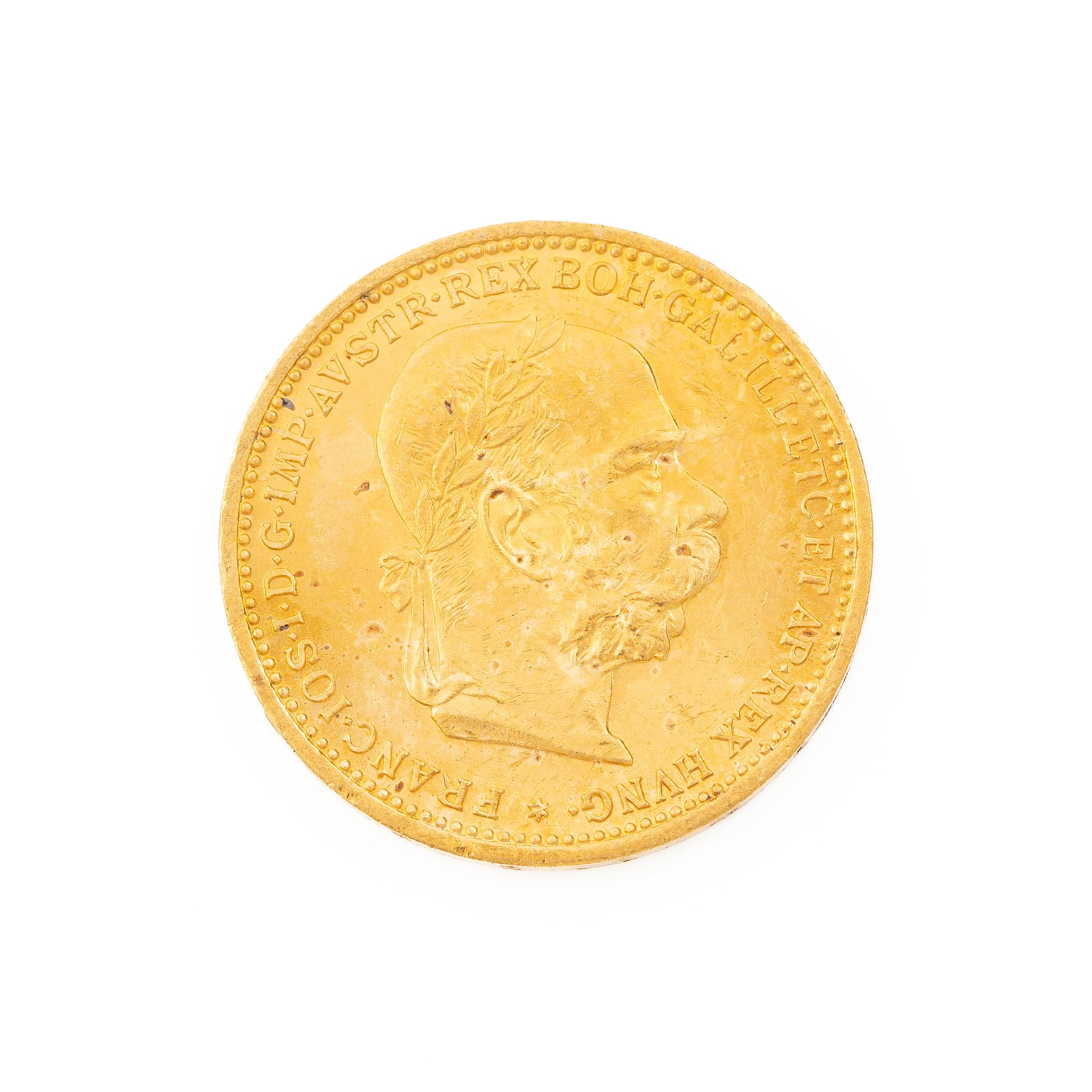 Gold coin, Austria-Hungary, 20 Corona, 1895.