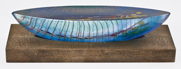 SKULPTUR. glas, Bertil Vallien, Kosta Boda, sign.