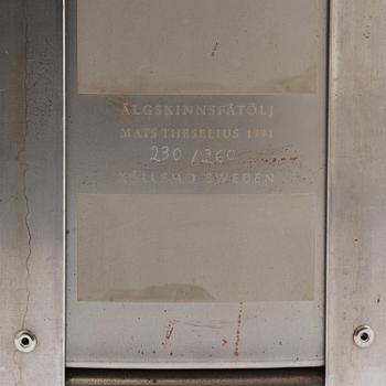 Mats Theselius, an "Älgskinnsfåtöljen" armchair, ed. 230/360, Källemo, Värnamo, post 1991.