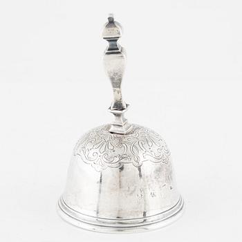 A Danish Silver Bell, Copenhagen, 19th Century.